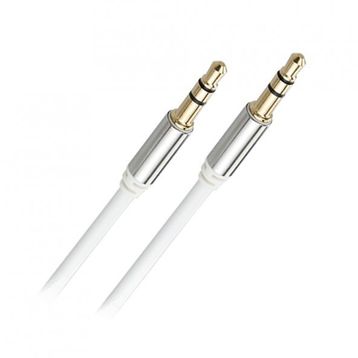 Syrox C20 3.5 mm 1 mt Beyaz Audio Aux Kablo