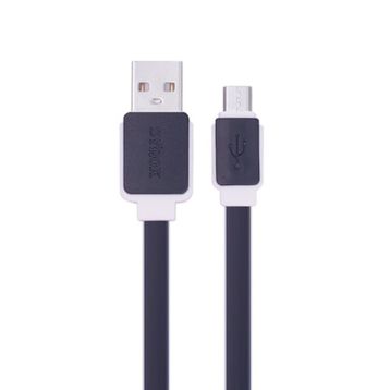 Syrox C63 Yassı 2.0a 1.2 mt Siyah Micro Usb Şarj ve Usb Data Kablosu