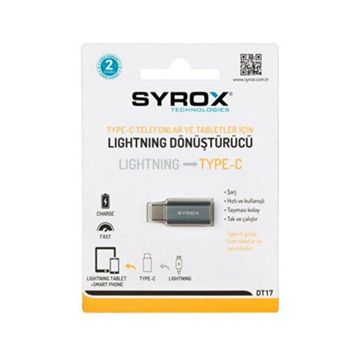 Syrox DT17 Lightning Type-C Dönüştürücü