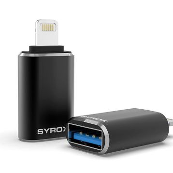 Syrox DT25UL Lightning USB 3.0 Siyah OTG Dönüştürücü