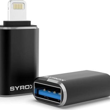 Syrox DT25UL Lightning USB 3.0 Siyah OTG Dönüştürücü