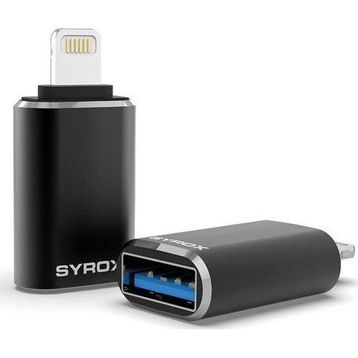 Syrox DT25UL Lightning USB 3.0 Siyah OTG Dönüştürücü