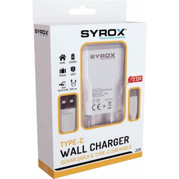 Syrox J28 2.0 Mah Type-C Şarj Aleti