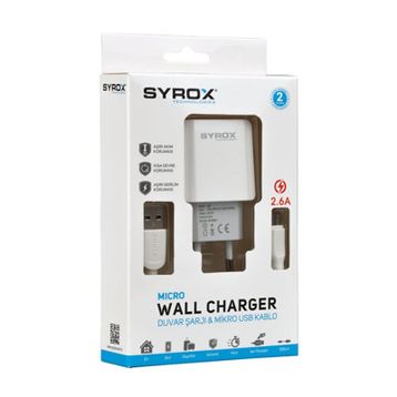 Syrox Micro USB Hızlı Şarj Cihazı