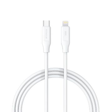 Syrox PD18LK 3.0A 18W 1 mt Type-C Lightning Beyaz Şarj ve Data Kablosu