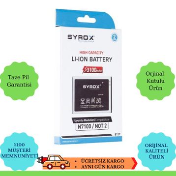 Syrox Samsung N7100 Note 2 Batarya
