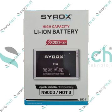 Syrox SYX-B134 Samsung Galaxy Note 3 3200 mAh Batarya