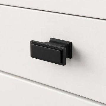 System 16 mm SY4237 0016 AL6 Siyah Düğme Kulp