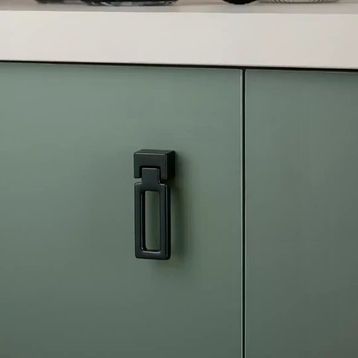 System 24 mm SY4634 0024 AL6-AL6 Siyah Düğme Kulp