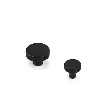 System 26 mm SY1910 0026 AL6 Siyah Düğme Kulp