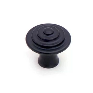 System 32 mm SY1935 0032 AL6 Siyah Düğme Kulp