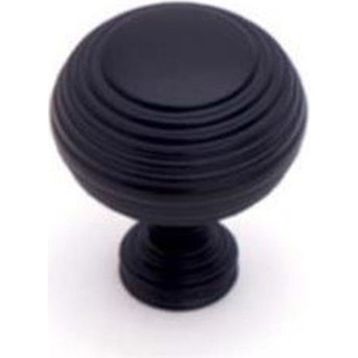 System 32 mm SY1937 0032 AL6 Siyah Düğme Kulp