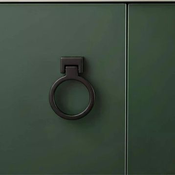System 50 mm SY4624 0050 AL6-AL6 Siyah Düğme Kulp