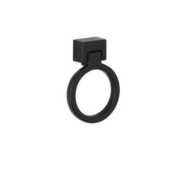 System 50 mm SY4624 0050 AL6-AL6 Siyah Düğme Kulp