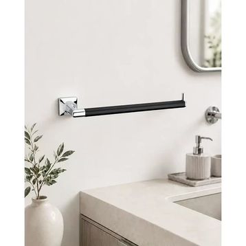 System BA1004 003 CR-AL6 Krom Siyah Kağıt Havluluk