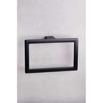 System BA1019 005 AL6 Flat Mat Siyah Halka Havluluk