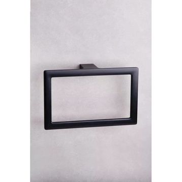 System BA1019 005 AL6 Flat Mat Siyah Halka Havluluk