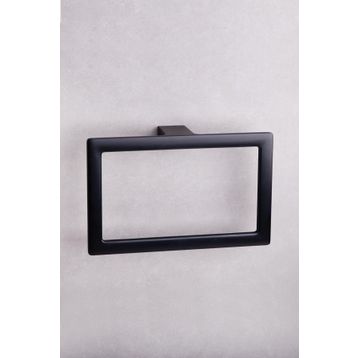 System BA1019 005 AL6 Flat Mat Siyah Halka Havluluk