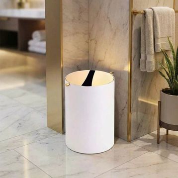 System BA4013 032 AL7-GL Beyaz Altın Çöp Kovası