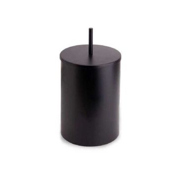 System BA4014 033 AL6-AL6 3 lt Siyah Banyo Çöp Kovası