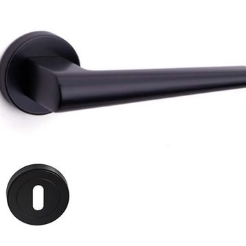System Butto Siyah Oda Kapı Kolu