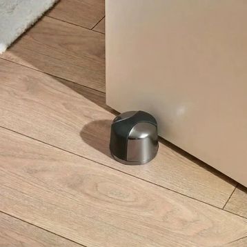 System Ds1005 0035nb P6 Nikel Saten Siyah Plastik Yere Montaj Kapı Stoperi
