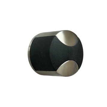 System Ds1005 0035nb P6 Nikel Saten Siyah Plastik Yere Montaj Kapı Stoperi