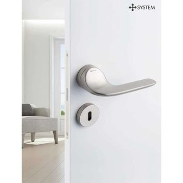 System HA136RO12 NB Nikel Saten Fortuna Kapı Kolu