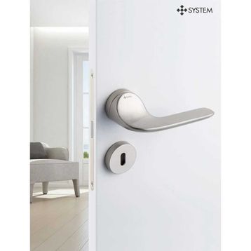 System HA136RO12 NB Nikel Saten Fortuna Kapı Kolu