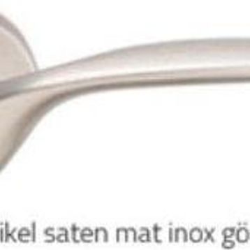 System HA147RO44 NNB Alfa Nikel Saten Oda Rozetli Kapı Kolu