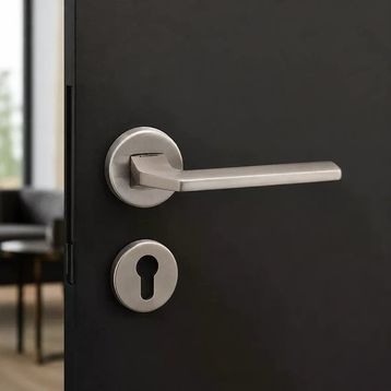 System HA150RO44 YNB Tema Nikel Saten Rozetli Dış Kapı Kolu