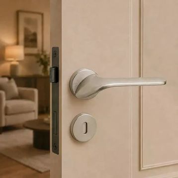 System HA154RO12 NB Nikel Saten Palma Kapı Kolu