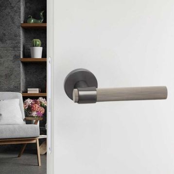 System HA212RO12 BBN Füme Saten Axel-L Kapı Kolu