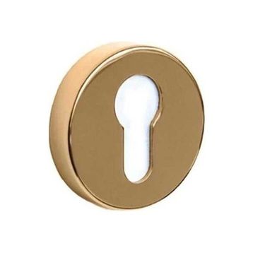 System RO12Y GL Yuvarlak Yale Gold Kapı Rozeti