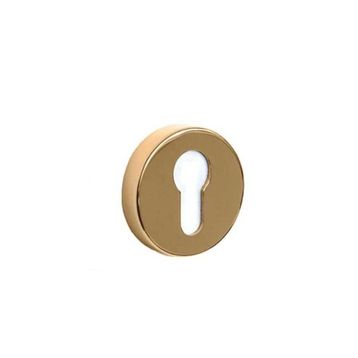 System RO12Y GL Yuvarlak Yale Gold Kapı Rozeti