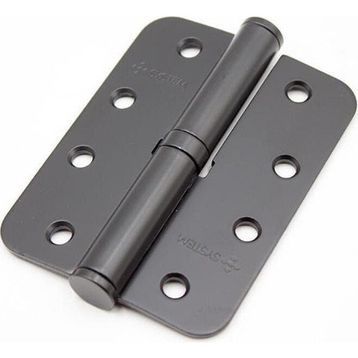 System SH100R AL6 10 cm Okka Sağ 3 mm Mat Siyah Menteşe