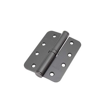 System SH100R AL6 10 cm Okka Sağ 3 mm Mat Siyah Menteşe