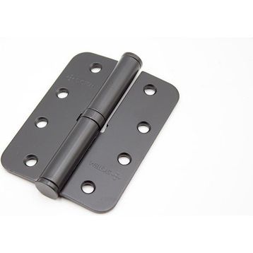 System SH100R AL6 10 cm Okka Sağ 3 mm Mat Siyah Menteşe