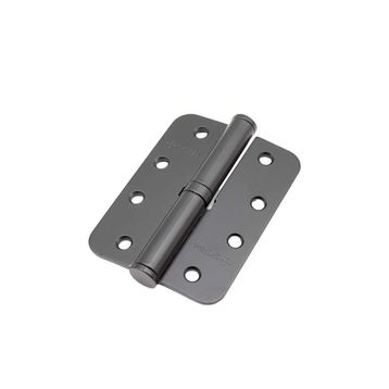 System SH100R AL6 10 cm Okka Sağ 3 mm Mat Siyah Menteşe