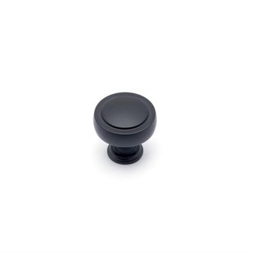 System SY1915 0032 AL6 Siyah 32 mm Düğme Mobilya Kulpu