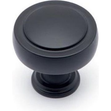 System SY1915 0032 AL6 Siyah 32 mm Düğme Mobilya Kulpu