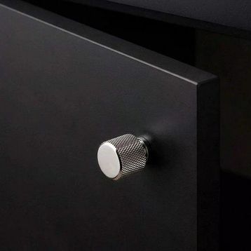 System SY1965 0008 PN Düğme Parlak Nikel 8 mm Kulp