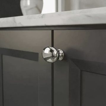 System SY4322 0008 8 mm Krom Düğme Kulp