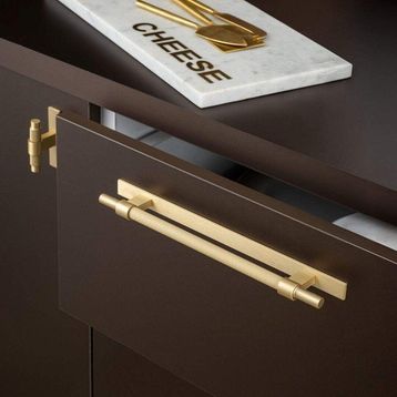 System SY8772 0192 BB-BB Mat Altın 192 mm Kulp