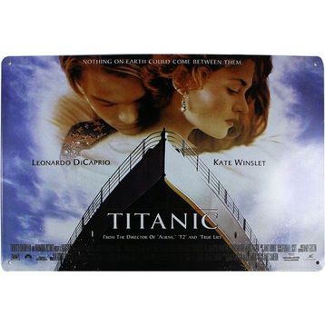 T-Bek Dekoratif Vintage Titanic 20x30 cm Metal Pano Poster