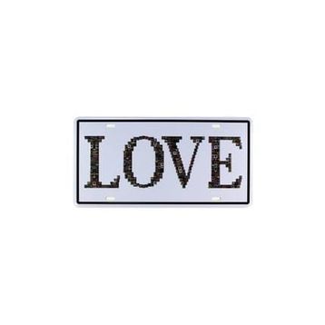 T-Bek Vintage Love 15x30 cm Metal Plaka Poster