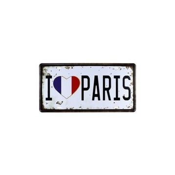 T-Bek Vintage Love 15x30 cm Metal Plaka Poster