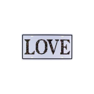 T-Bek Vintage Love 15x30 cm Metal Plaka Poster