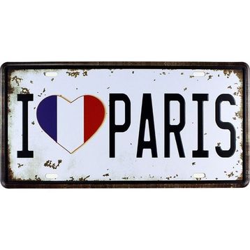 T-Bek Vintage Love 15x30 cm Metal Plaka Poster