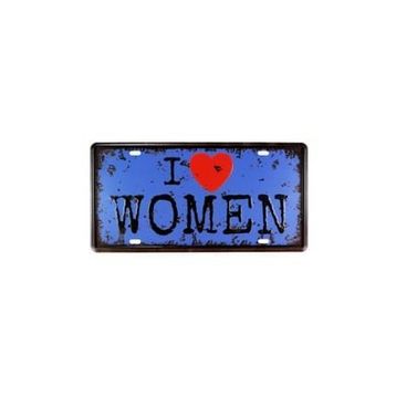 T-Bek Vintage Women 15x30 cm Metal Plaka Poster